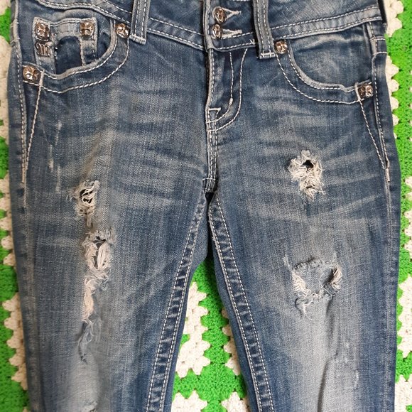 Miss Me Straight Leg Embellished Jeans - Picture 5 of 9